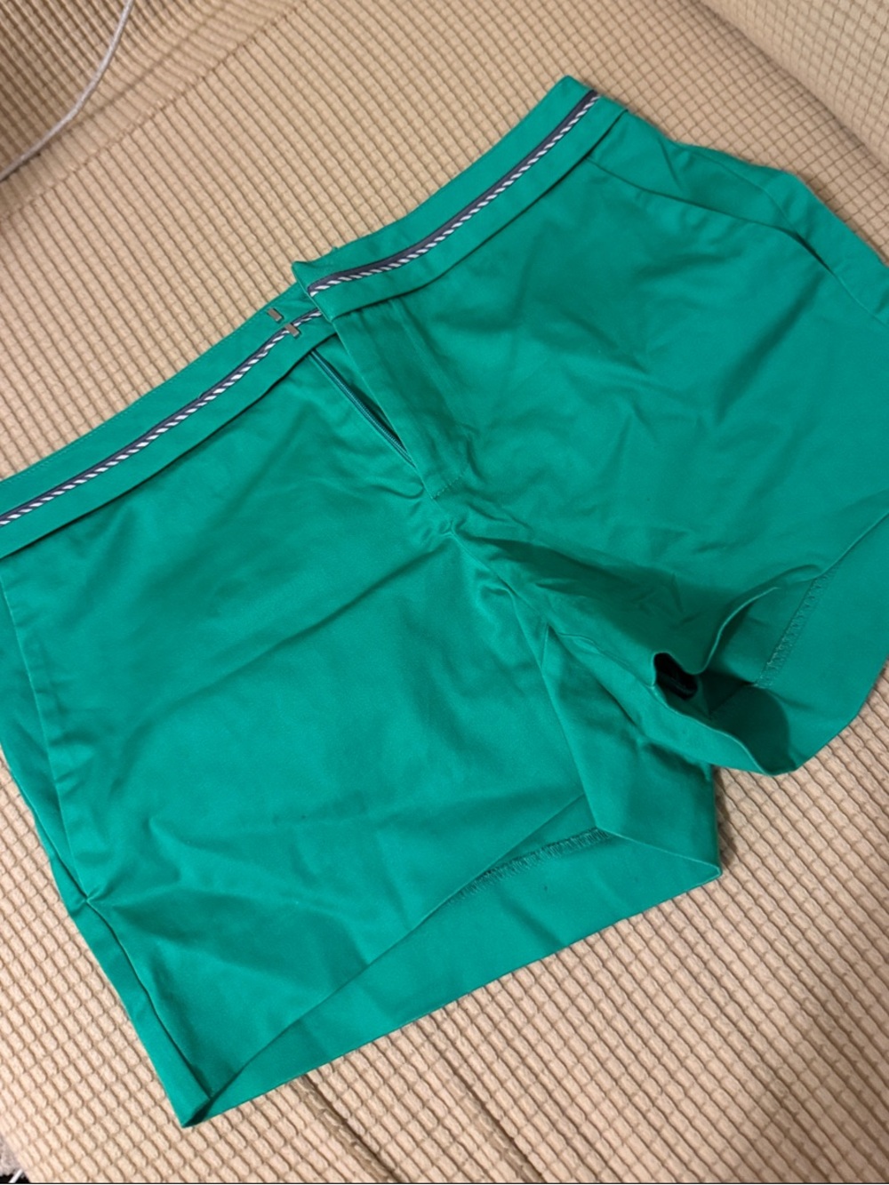 forever 21 Women's Green dress Shorts with Contrasting Waist Trim